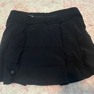 Women’s Lululemon Pace Rival Mid-rise Skort; Black; Size 4